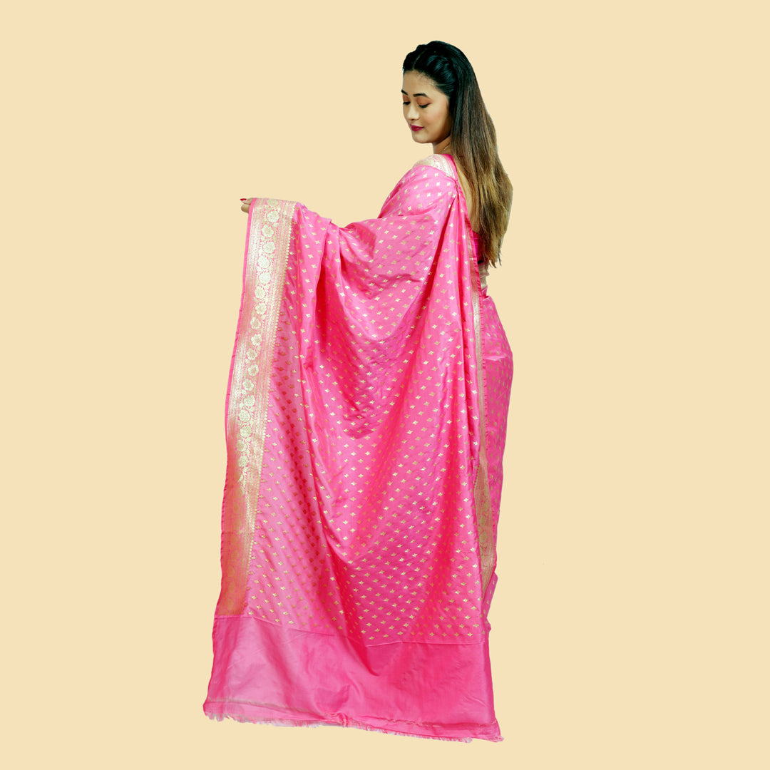 Saree Katan Booti with blouse