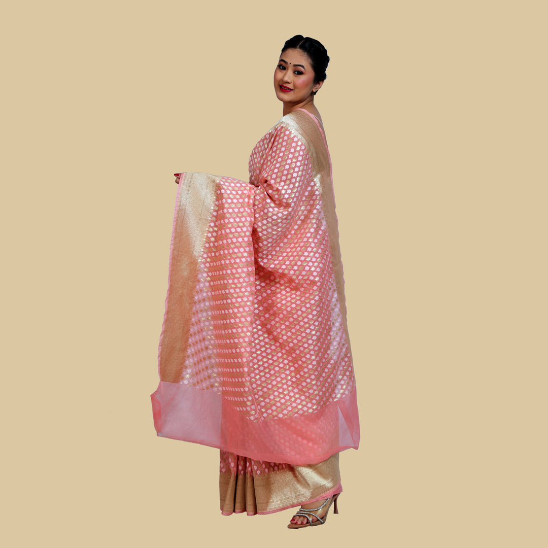Saree Silk Cotton Alfi with blouse