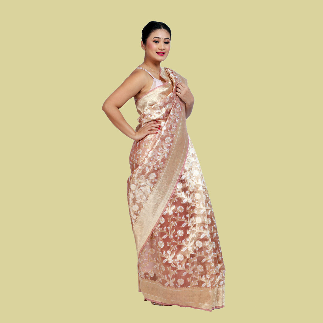 Saree Tissue Silk Alfi with blouse